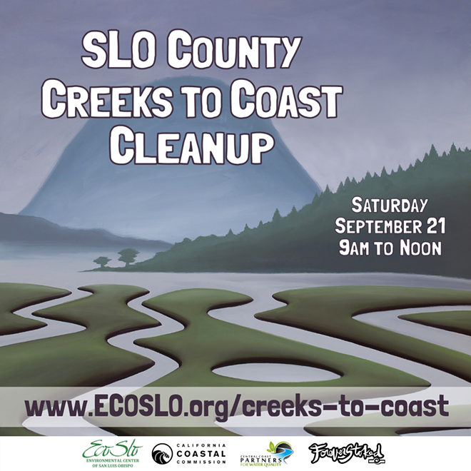 Help make SLO County's environment cleaner by volunteering to pick up and track trash off our coastlines, creeks, and parks! You can help by volunteering at one of our nearly 50 cleanup locations on September 21st from 9am to noon!