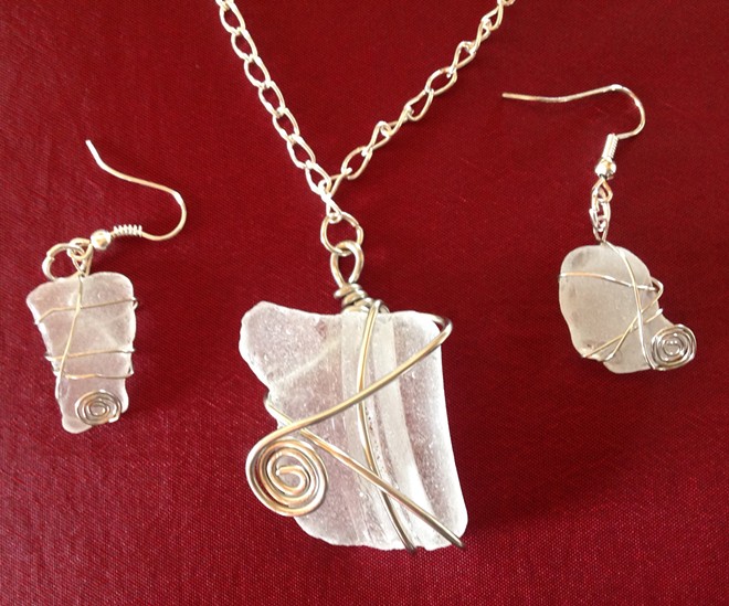Learn to wire wrap sea glass