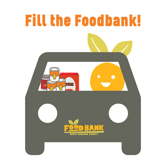 Donate food to those facing hunger, and never leave your car at Fill the Foodbank! Drive-thru Food Drive