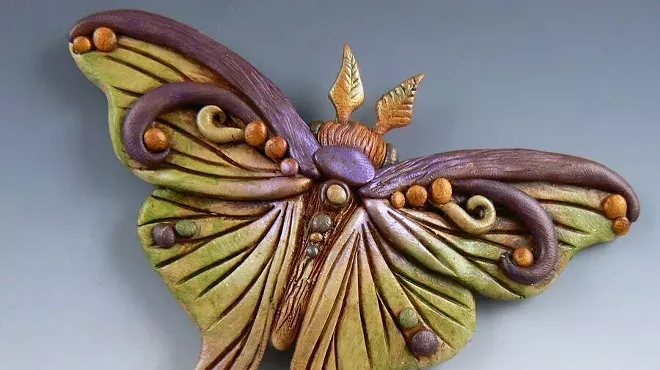 Image: Painting with Polymer: Brooches
