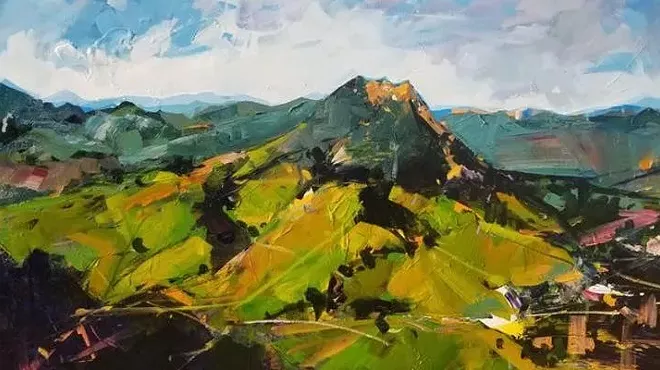 Image: Acrylic Painting Bishops Peak with Drew Davis