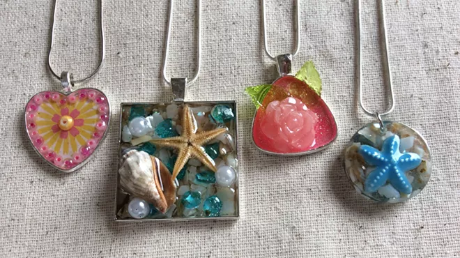 Image: Resin Necklaces