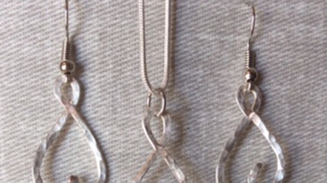 Sea Glass Hammered Wire Jewelry