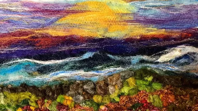 Image: Needled Felt and Fiber Landscape Painting