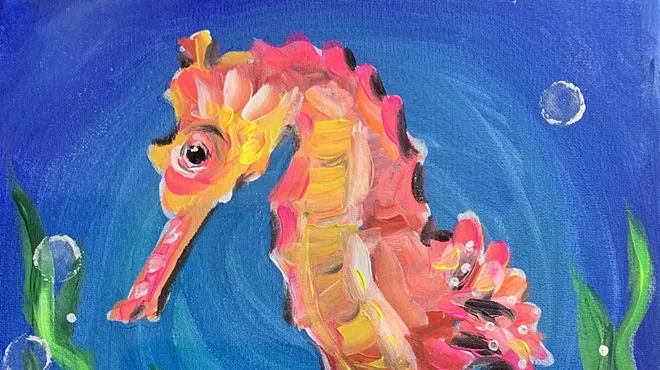 Image: Seahorse Painting for Kids with ArtSocial 805