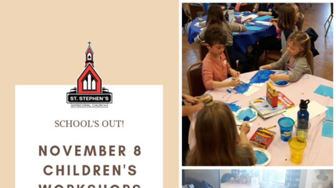 Workshops for Kids' Day Off: Art and Cooking