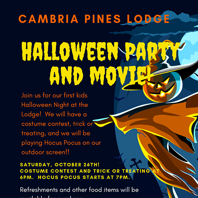 Kids Halloween Party and Movie