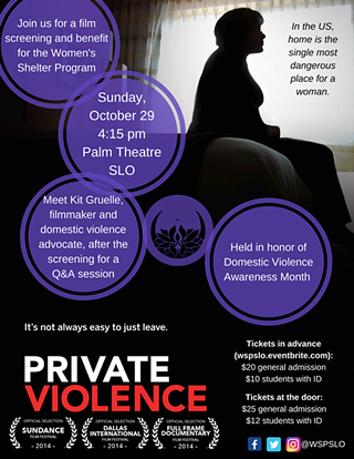 private Violence Screening For Women's Shelter Program Of Slo
