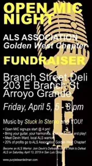 Image: Open Mic Night: ALS Fundraiser