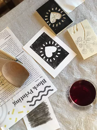 Image: BLOCK PRINTING WORKSHOP WITH ZEST IT UP
