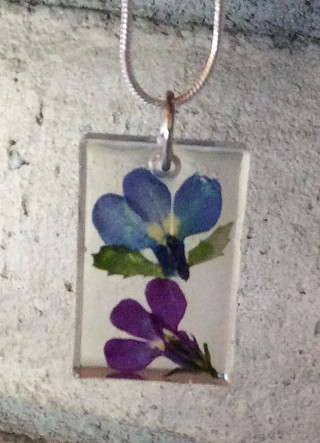 Resin and Dried Flower Necklaces