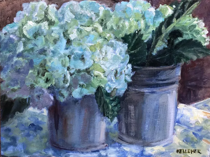 Hydrangeas Galvanized