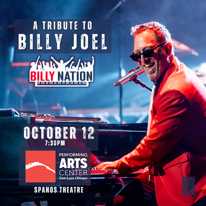 A Tribute to Billy Joel with Billy Nation at Performing Arts Center SLO Spanos Theatre