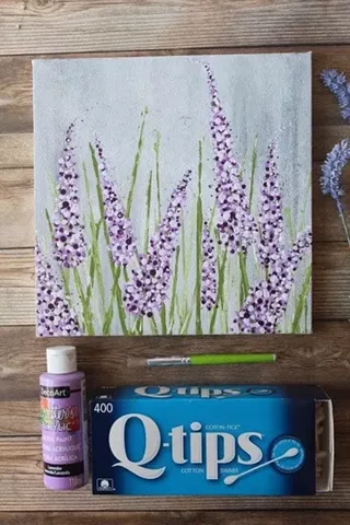 Image: Acrylic Lavender with Meagan