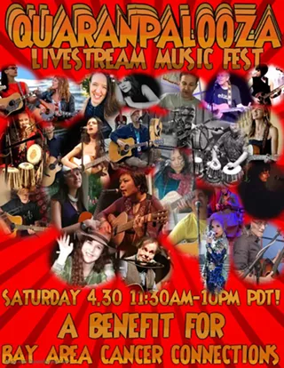 Image: April 2022 QuaranPalooza Livestream Music Fest
