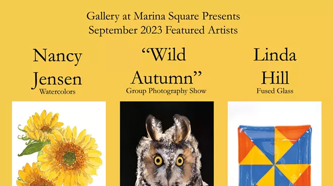 Image: Atrium Party for Featured Artists Nancy Jensen, Linda Hill, and Wild Autumn Group Photography Show
