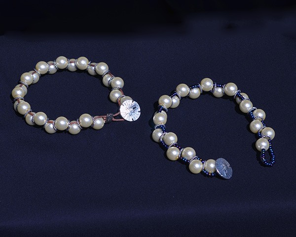 Beaded Glass Pearl Bracelet