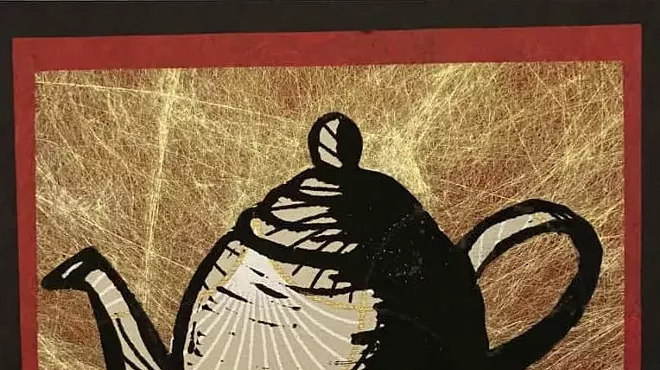 Image: Block Print Printmaking Demo