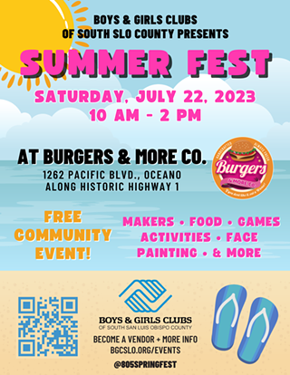 Image: Boys and Girls Clubs of South SLO Presents: Summer Fest