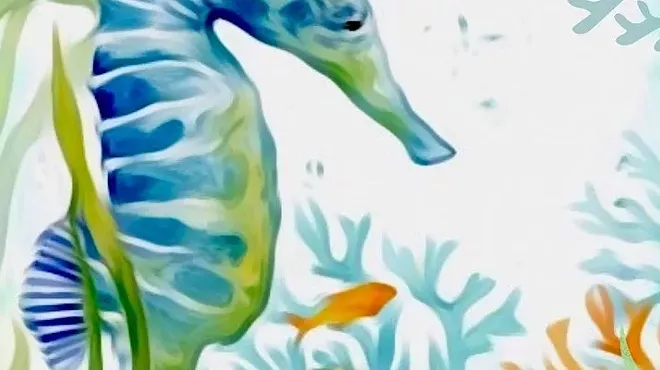 Image: Bubbles and Brushes: Seahorse
