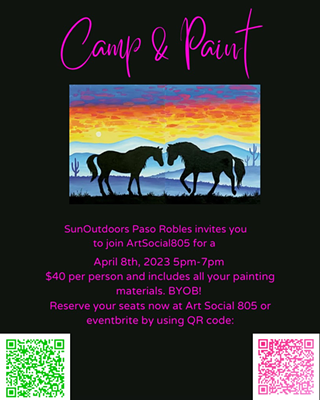 Image: Camp and Paint at Sun Outdoors Paso Robles