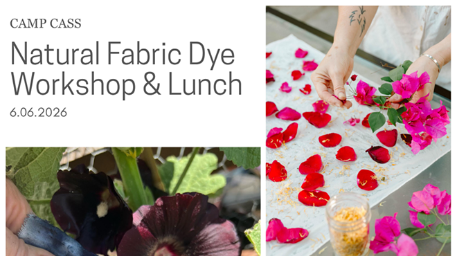 Image: Camp CASS: Natural Fabric Dye Workshop & Lunch