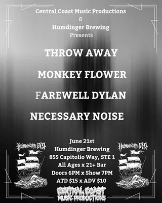 Image: CCMP Presents "Throway//Monkeyflower and More!"