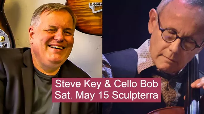 Image: Cello Bob and Steve Key Share Paso Stage