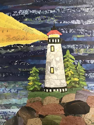 Image: Collaging the Coast: Lighthouse with Linda Cunningham