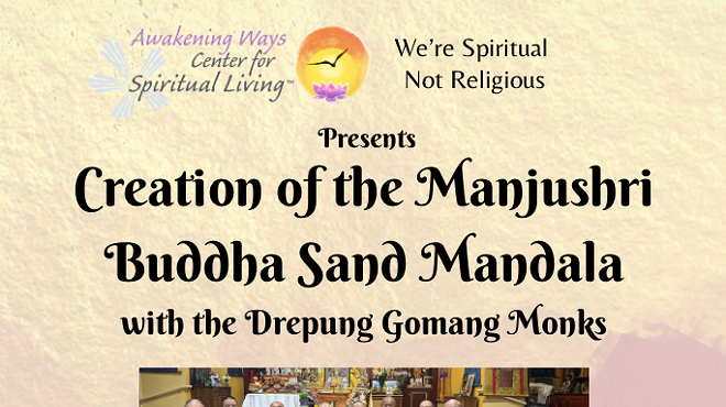 Image: Creation of the Manjushri (Wisdom) Buddha Sand Mandala