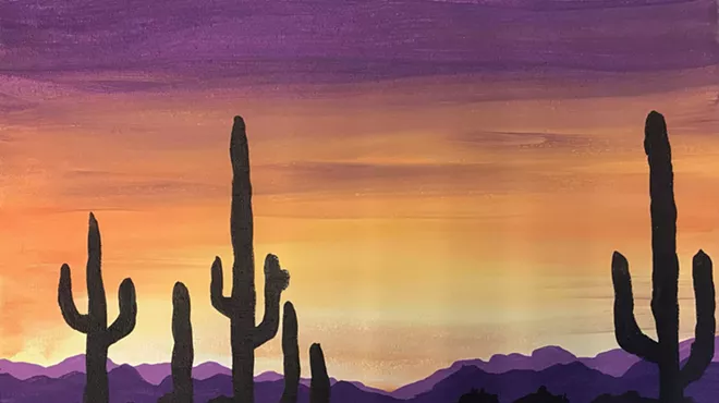 Image: Desert Landscape: Beginner Acrylic with Linda Cunningham