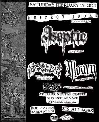 Image: Destroy Judas, Aseptic, Putrescent, All Hail Mourn