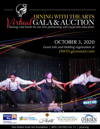 Dining with the Arts Virtual Gala: Paso Robles Youth Arts Foundation