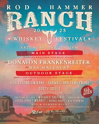 Image: DONAVAN FRANKENREITER: Rod & Hammer Ranch Whiskey Festival