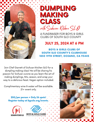 Image: Dumpling Making Class with Sichuan Kitchen SLO