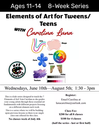 Image: Elements of Art for Tweens and Teens with Carolina Luna