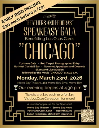 Image: "Feathers and Fedoras" Speakeasy Gala benefitting Los Osos Cares