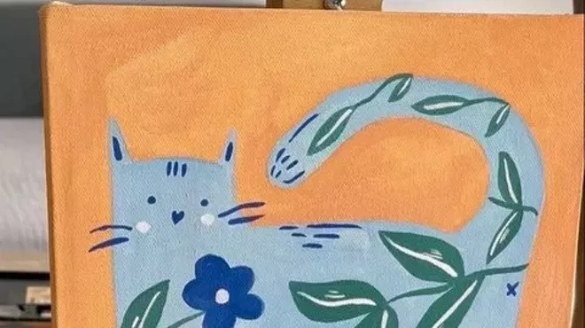 Image: Flourishing Feline Kids Art Class
