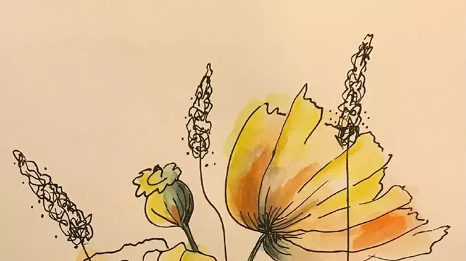 Image: Flower Power: Intro to Ink and Inktense with Linda Cunningham
