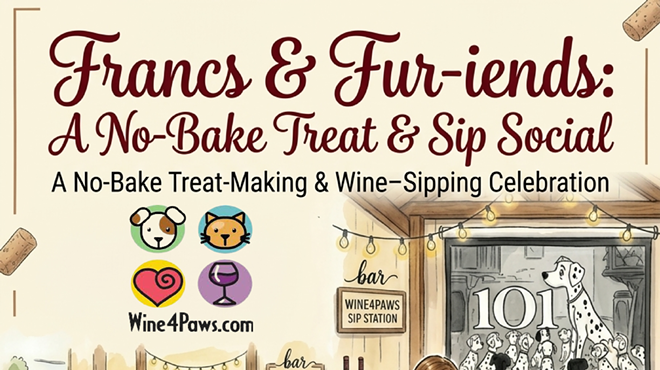 Image: Francs & Fur-iends: Wine4Paws Event