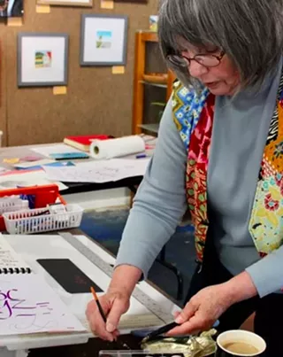 Image: Free Calligraphy Demonstration with Mary Lou Johnson