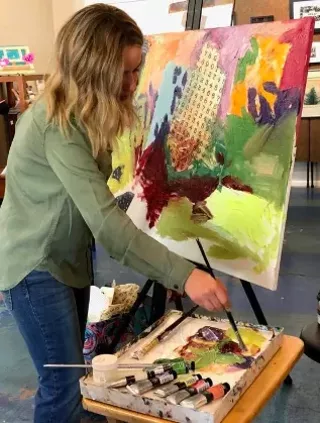 Image: Free Demonstration: Gold Leafing on Watercolor Painting with Spencer Collins