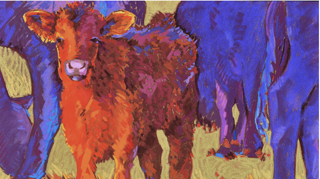 Image: From Pastures to Paper: Pastel Cow Painting Class