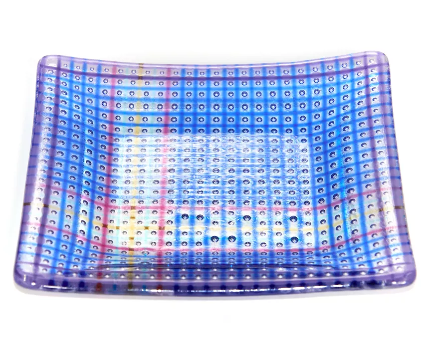 Linda Hill presents Fused Dichroic Glass Art, Earrings, Plates and more.
