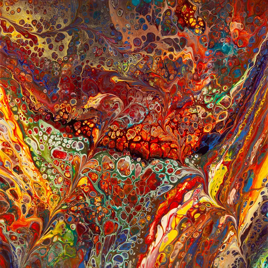 "Hendrix" a Fine Art Acrylic Painting by Laura Murphy