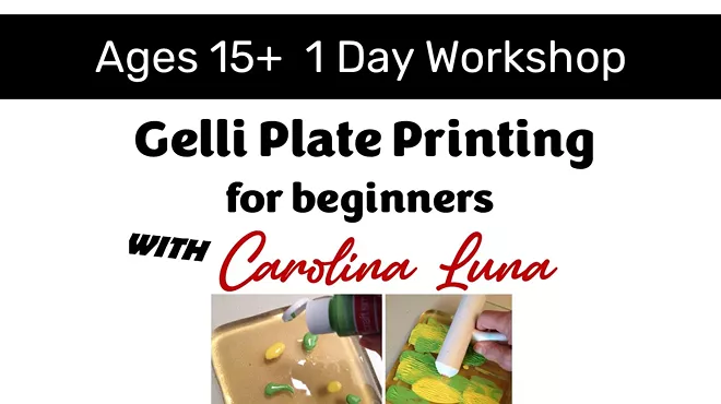 Image: Gelli Plate Printing for Beginners with Carolina Luna