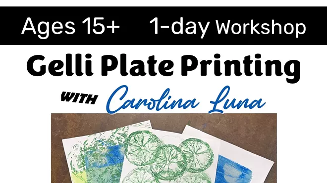 Image: Gelli Plate Printing with Carolina Luna