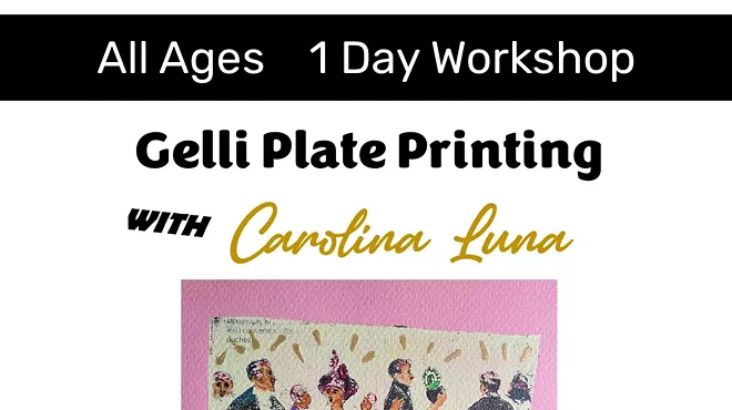 Image: Gelli Plate Printing with Carolina Luna