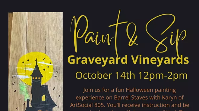 Image: Halloween Barrel Stave Painting