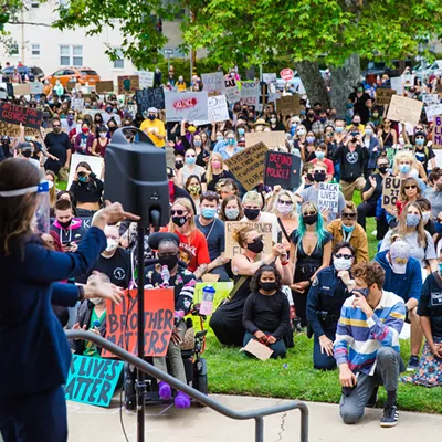 Image: Hundreds gather in SLO to protest police violence against people of color